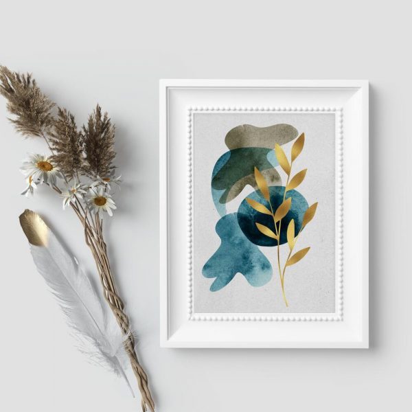 Plakat z motywem rośliny do biura