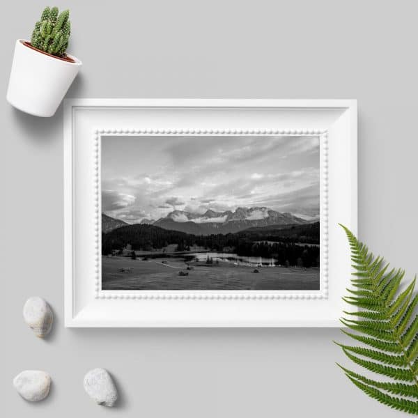 Plakat z jeziorem Geroldsee do salonu