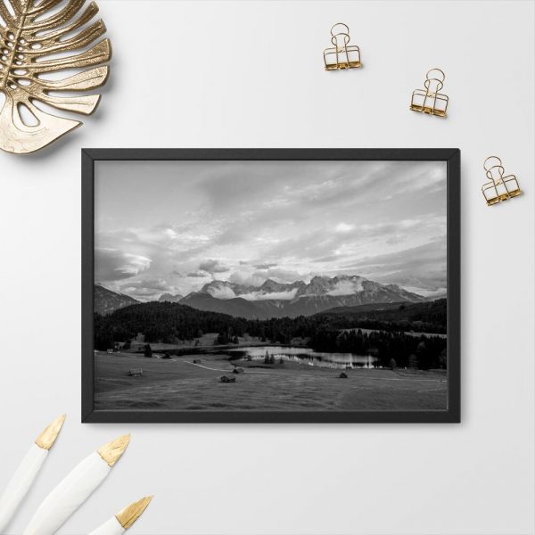 Plakat z jeziorem Geroldsee do biura podróży