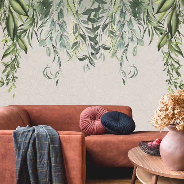 Botaniczna fototapeta do przedpokoju