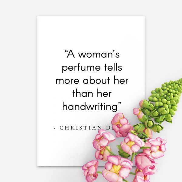 Plakat do sypialni - Cytat Christian'a Diora