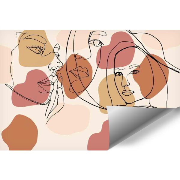 Fototapeta z beżową abstrakcją do pokoju