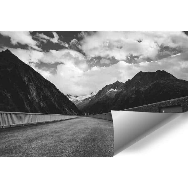 Fototapeta z drogą między górami do salonu