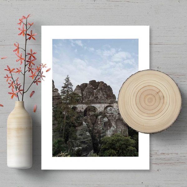 Plakat z formacją skalną do biura