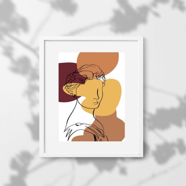 Plakat z motywem bogini do przedpokoju