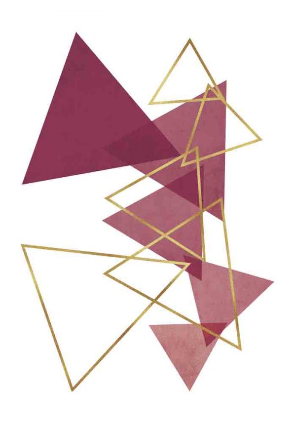 Plakat - Rozsypane trójkąty