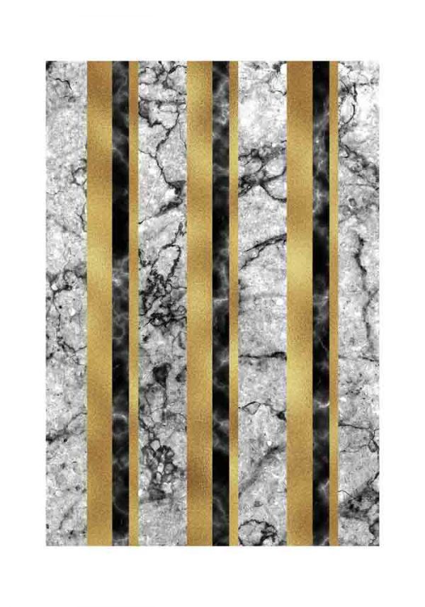 Plakat z geometrycznym marmurem