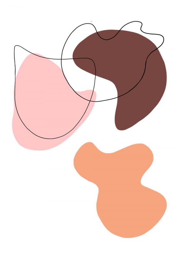 Abstrakcyjny plakat w plamy