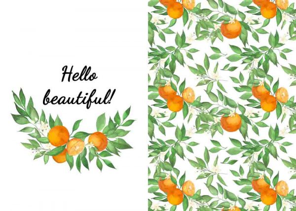 Plakat podwójny z napisem - Hello beautiful