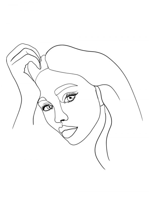 Plakat z motywem twarzy kobiety