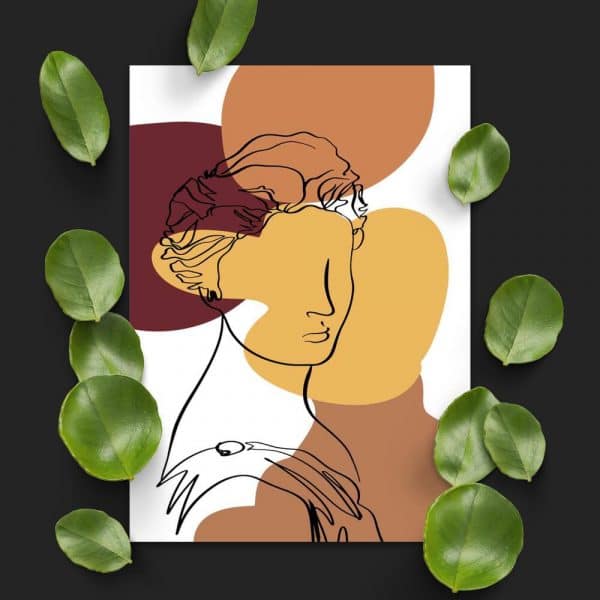 Plakat z motywem bogini do biura