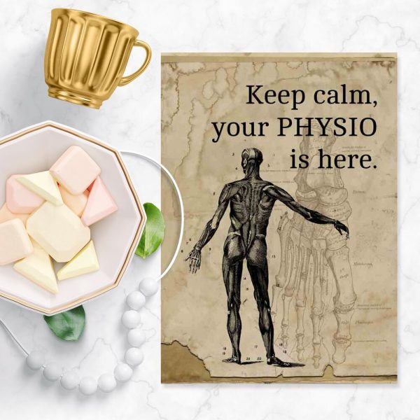 Plakat na prezent dla fizjoterapeuty - Keep calm