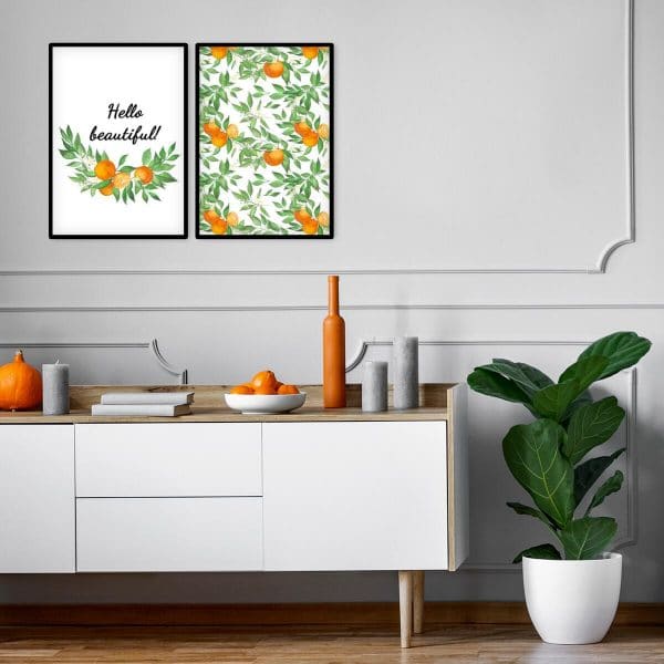 Podwójny plakat do przedpokoju - Hello beautiful