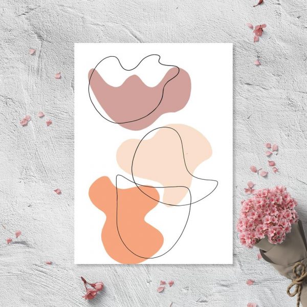 Plakat w kolorowe plamy do przedpokoju