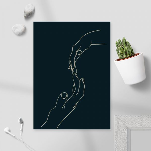 Artystyczny plakat na prezent - Dłonie