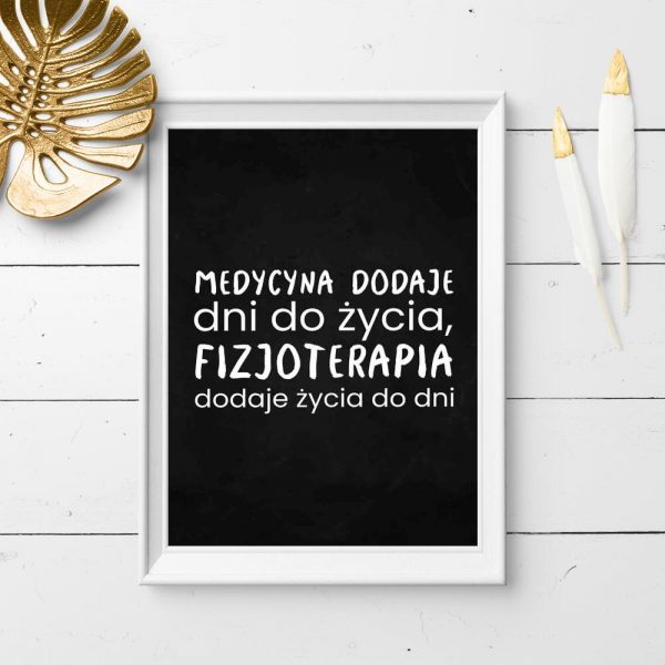 Plakat do gabinetu fizjoterapeuty - Fizjoterapia