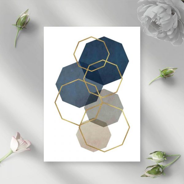 Plakat - Ośmiokąty na przedpokój