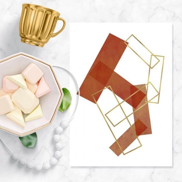 Plakat z prostokątami do biura