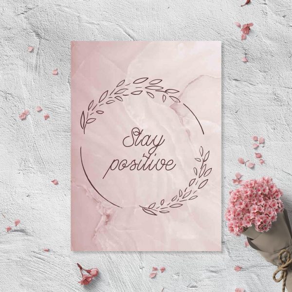 Plakat do pokoju nastolatka - Stay positive