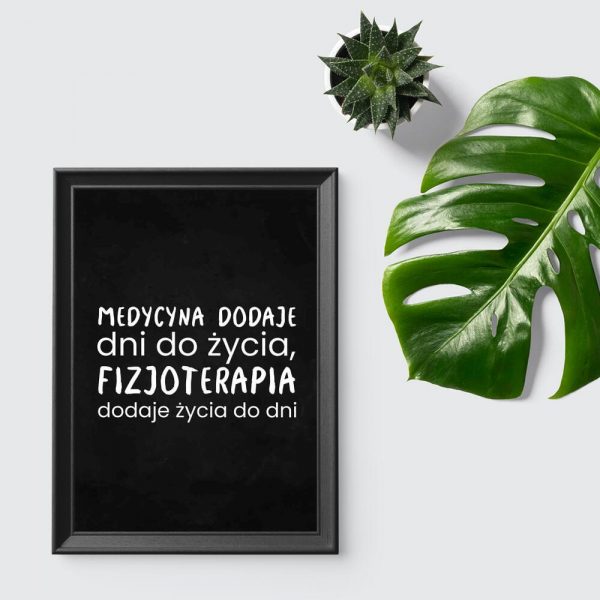 Plakat do gabinetu fizjoterapii - Fizjoterapia