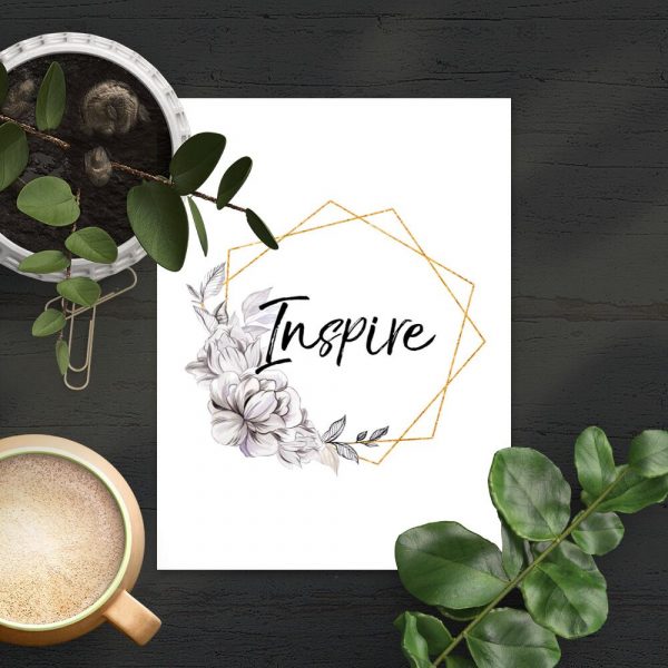 Plakat do sypialni - Inspire