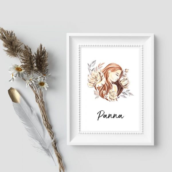 Plakat do sypialni - Panna