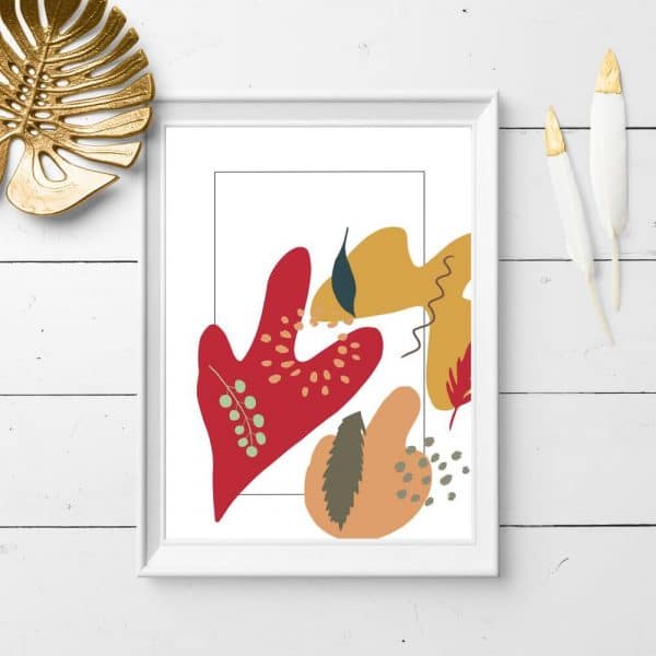 Plakat kolorowe plamy