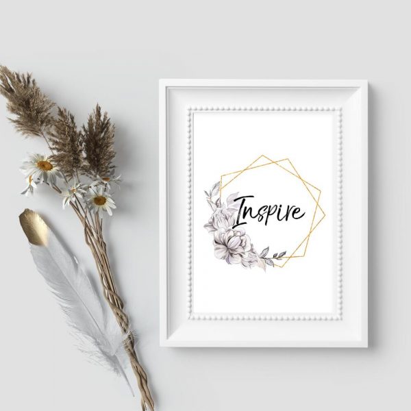 Plakat na prezent - Inspire