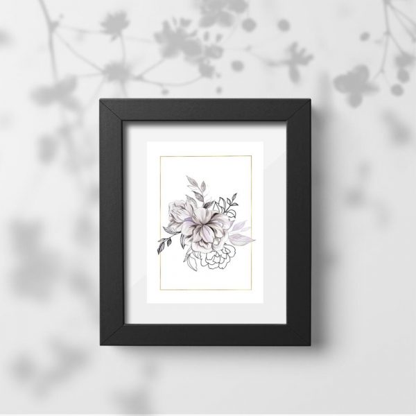 Plakat do biura - Piwonia