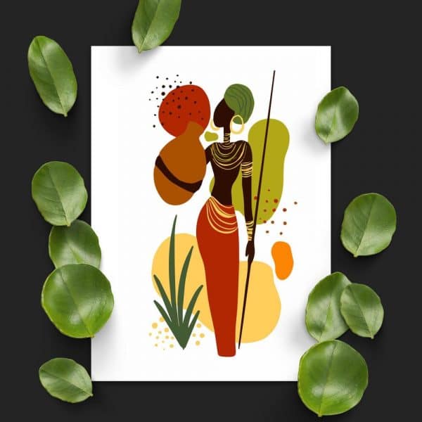 Plakat do pokoju - Kobieta trzymająca dzban