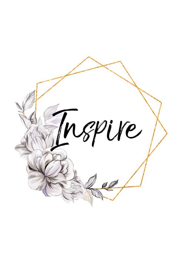 Plakat z napisem - Inspire