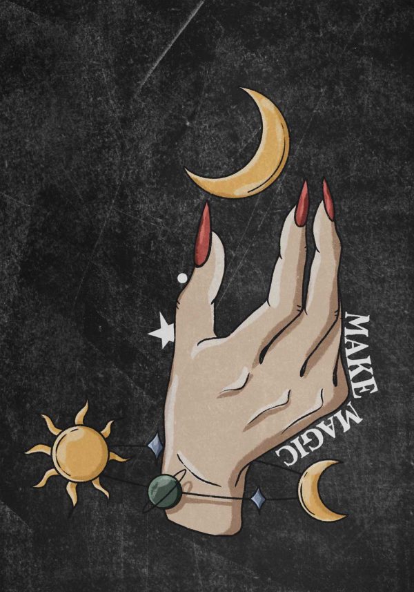 Plakat z napisem - Make magic