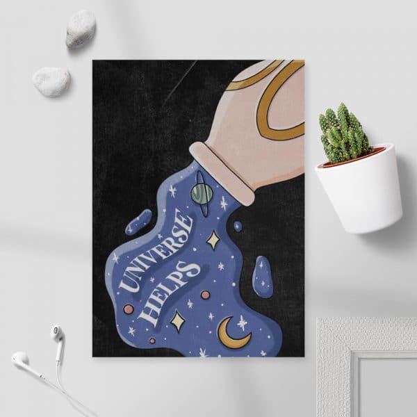 Plakat do sypialni - Universe helps