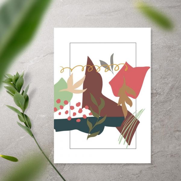 Plakaty z abstrakcyjnymi formami