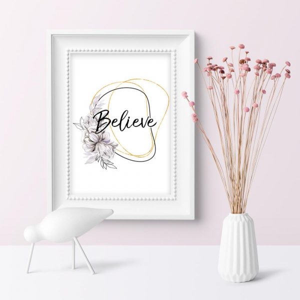 Plakat do pokoju - Believe