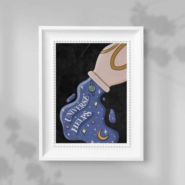 Plakat do przedpokoju - Universe helps