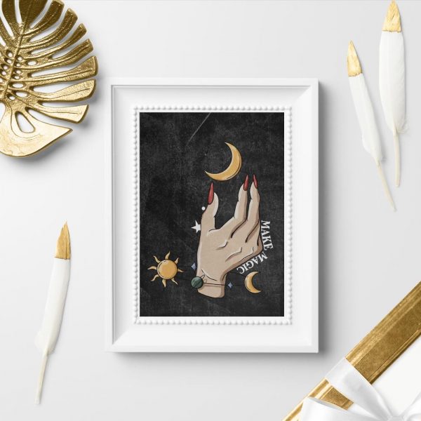 Plakat do sypialni - Make magic