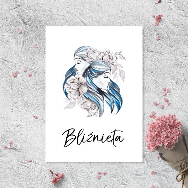 Plakat ze znakiem zodiaku do sypialni