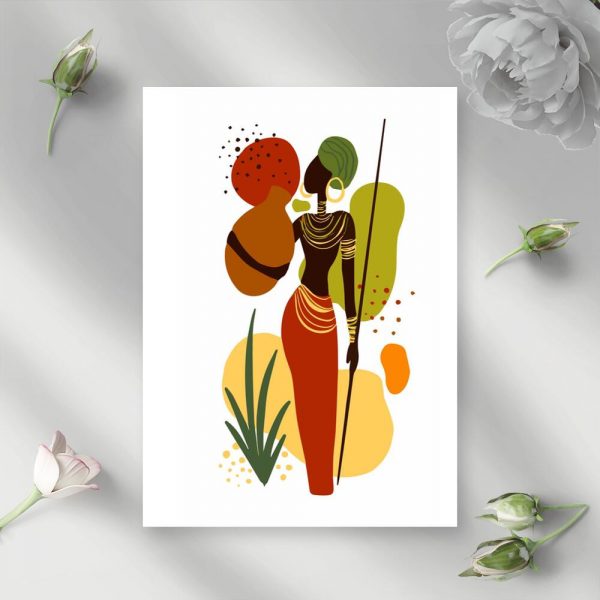 Plakat do przedpokoju - Kobieta trzymająca dzban