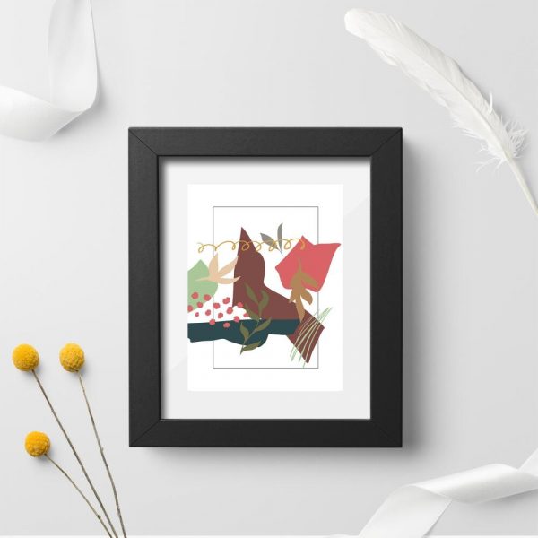 Plakaty z abstrakcyjnymi kształtami