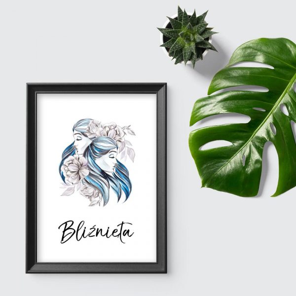 Plakat ze znakiem zodiaku do salonu