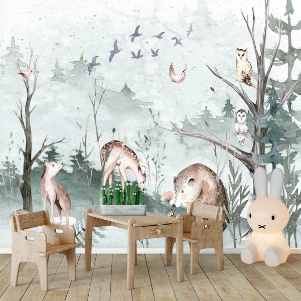 Fototapeta z lasem do pokoju dziecięcego