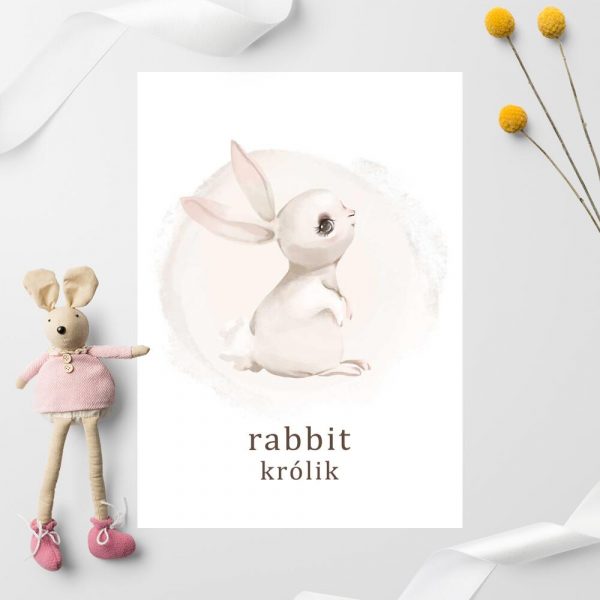 Plakat dla chłopca - Rabbit
