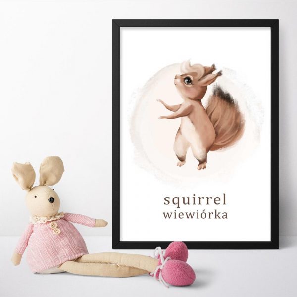 Plakat do przedszkola - Wiewiórka
