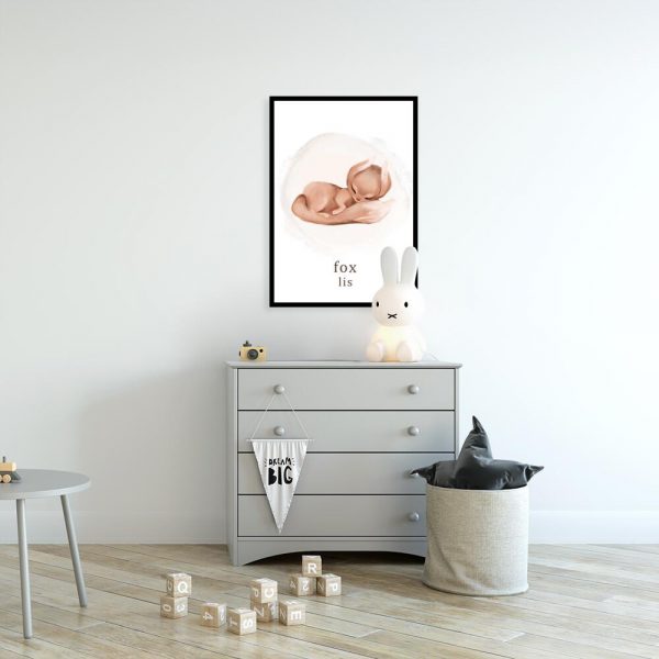 Plakat dla dziewczynki - Lis