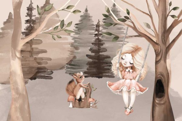 Fototapeta dziecięca z lasem