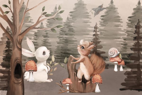 Foto-tapeta z muchomorkami