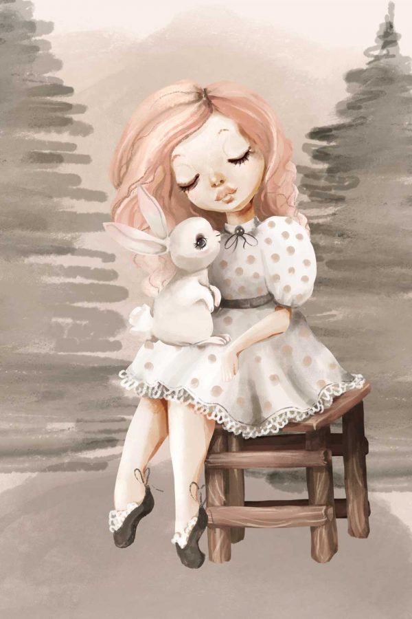 Obraz do pokoju dziecka z króliczkiem