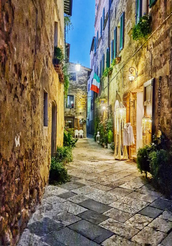 Plakat - Uliczka w Pienzie