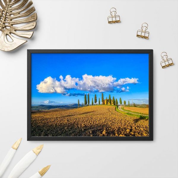 Plakat z willą w Toskanii do sypialni